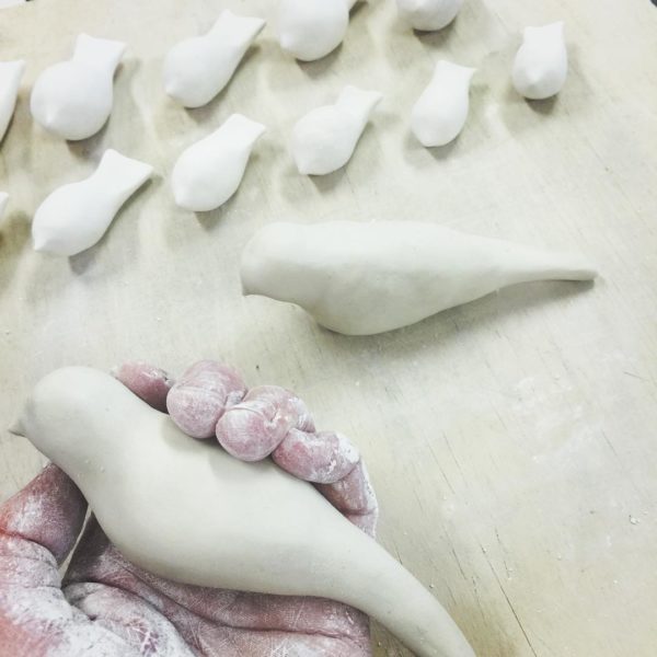 oiseaux en porcelaine